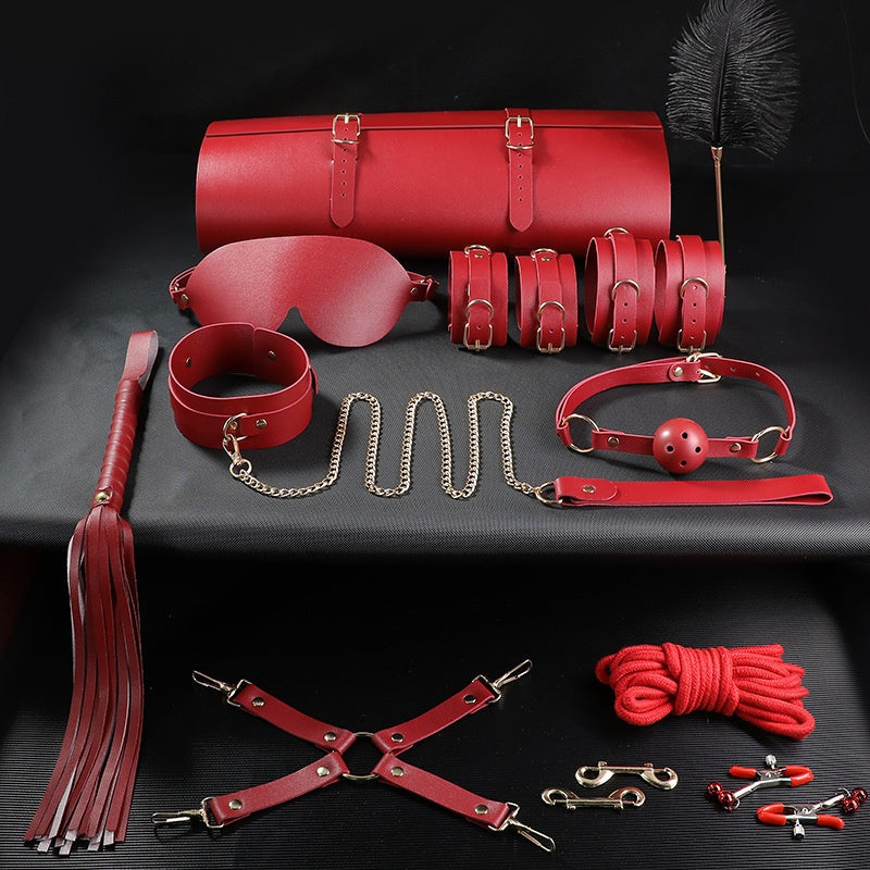 Premium SM Selection - Adult Flirting Products, Erotic Passion Stimulators, Couples Bedroom Essentials, Includes Red Lingerie, Whip, Chains, and More, Bedroom Accessories | Intimate Accessory | Durable Lingerie for Couples