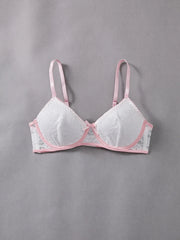 New Sexy 2-Piece  Lingerie Set Fancy Crocheted Lace Exquisite Embroidery Transparent Erotic Womens Underwear- Panty