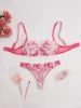Valentines Day Gift Elegant Romantic Charming Sexy Transparent Flower Lace Womens Lingerie