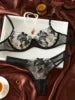 Unique Design Elegant Sexy Comfortable Thin Straps Lace and Mesh Mature Women Sexy Revealing Lingerie