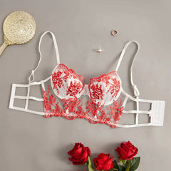 Unique Design Exquisite Charming Sensual Elegant Flower Lace Bra Womens Lingerie