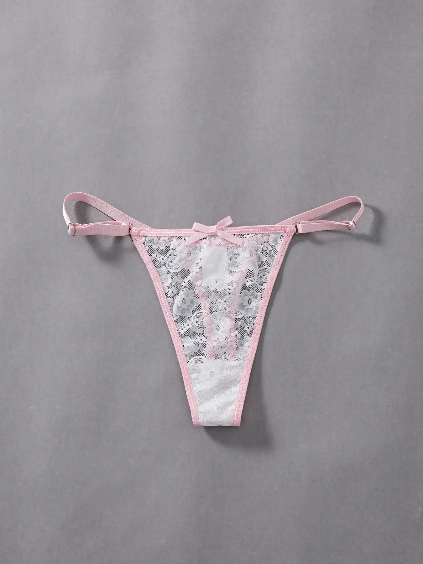 New Sexy 2-Piece  Lingerie Set Fancy Crocheted Lace Exquisite Embroidery Transparent Erotic Womens Underwear- Panty