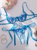 High Quality Skin-friendly Exquisite Unique Design Lace and Mesh Floral Print Sexy Lingerie Woman